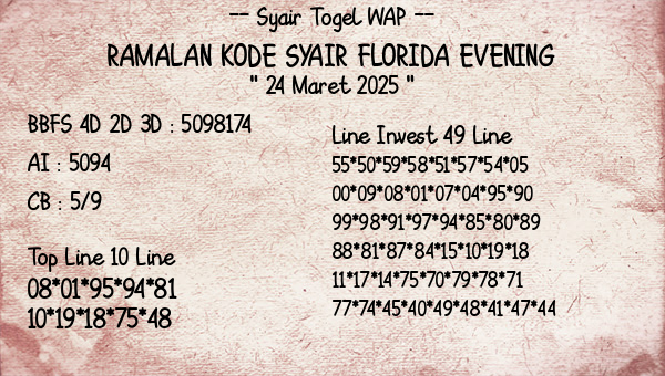 Prediksi Florida Evening