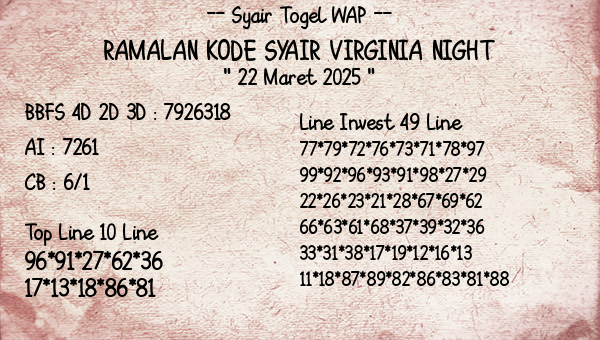 Prediksi Virginia Night